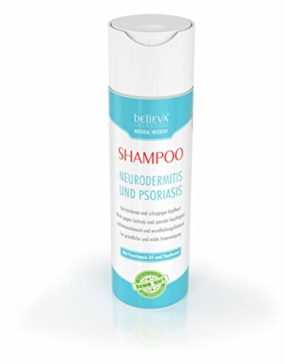 200 ml Veganes Shampoo von Believa zur Linderung von Neurodermitis und Psoriasis. Wirkt gegen Trockene sowie Juckende (Schuppenflechte) Kopfhaut.